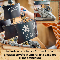 LEGO ONE PIECE Nave da Guerra di Garp