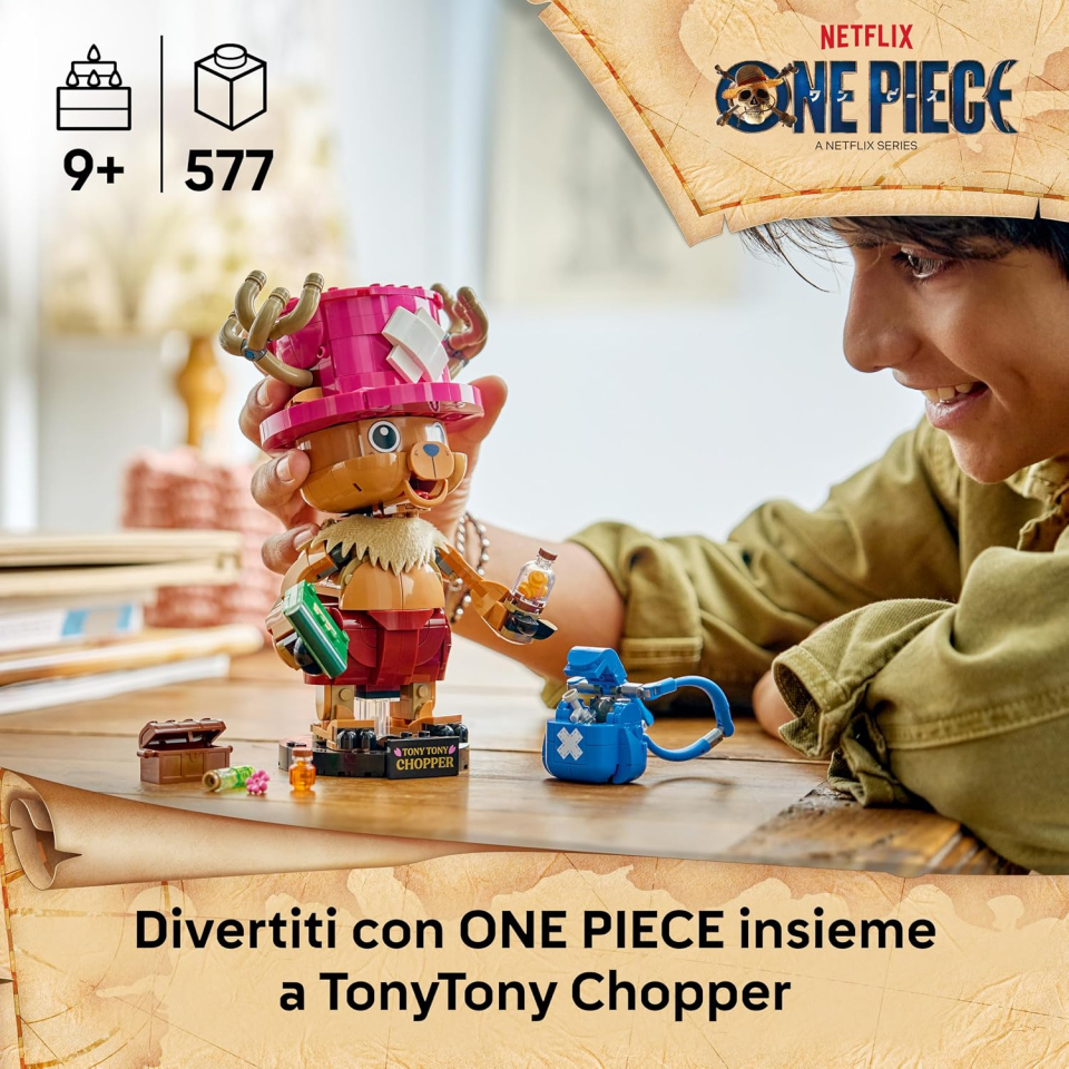 LEGO ONE PIECE figura TonyTony Chopper alta 19 cm