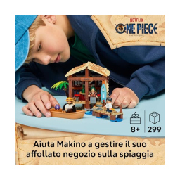 LEGO ONE PIECE Capanna Villaggio Foosha 75636 – Luffy, Shanks e Barca Pirata