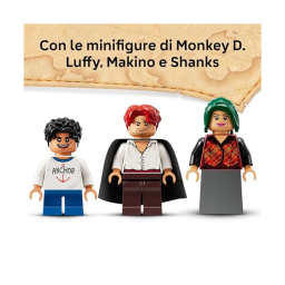 LEGO ONE PIECE Capanna Villaggio Foosha 75636 – Luffy, Shanks e Barca Pirata