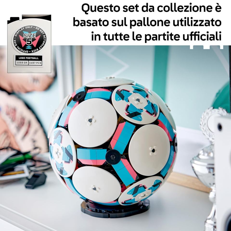 LEGO Editions Pallone da Calcio 3D con Mini-Stadio 43019