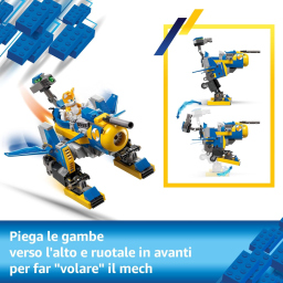 LEGO Sonic robot trasformabile Cyclone da 290 pezzi