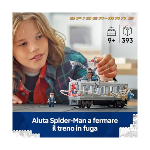 LEGO Marvel Spider-Man vs Doc Ock Duello sul Treno 76321