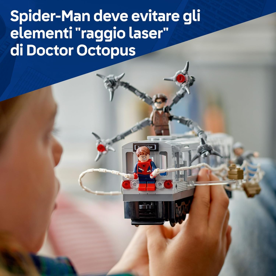 LEGO Marvel Spider-Man vs Doc Ock Duello sul Treno 76321