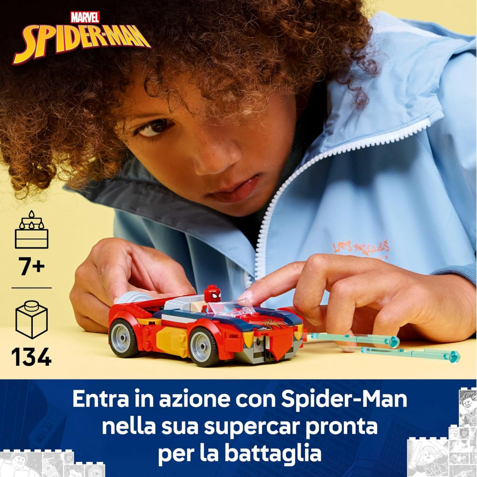 LEGO Marvel Auto di Spider-Man vs. Venomized Wolverine 76336