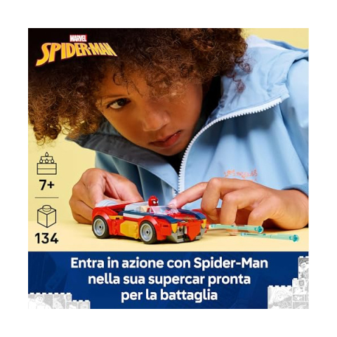 LEGO Marvel Auto di Spider-Man vs. Venomized Wolverine 76336