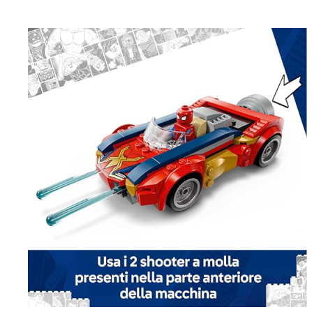 LEGO Marvel Auto di Spider-Man vs. Venomized Wolverine 76336