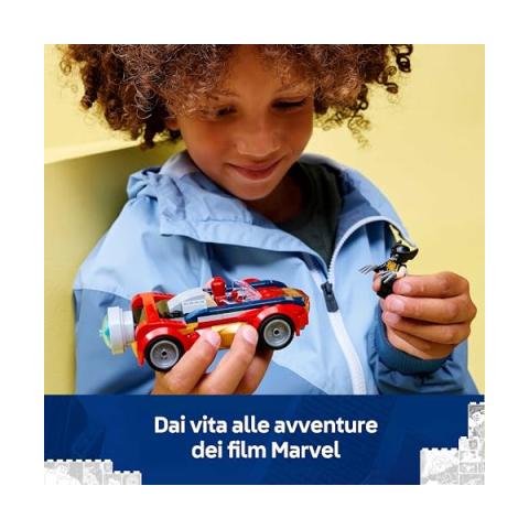 LEGO Marvel Auto di Spider-Man vs. Venomized Wolverine 76336