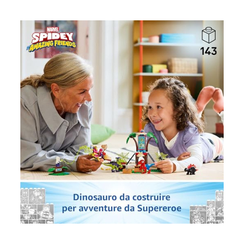 LEGO Marvel Spidey Quartier Generale Albero con Dinosauri 11200