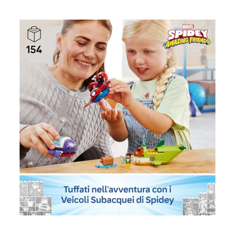 LEGO Marvel Spidey Veicoli Subacquei 11207 – 3 Sottomarini e Minifigure