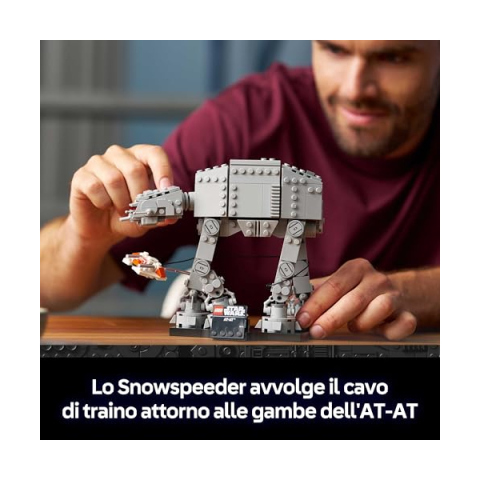 LEGO Star Wars AT-AT 75440 – Modellino Scala Media con Snowspeeder