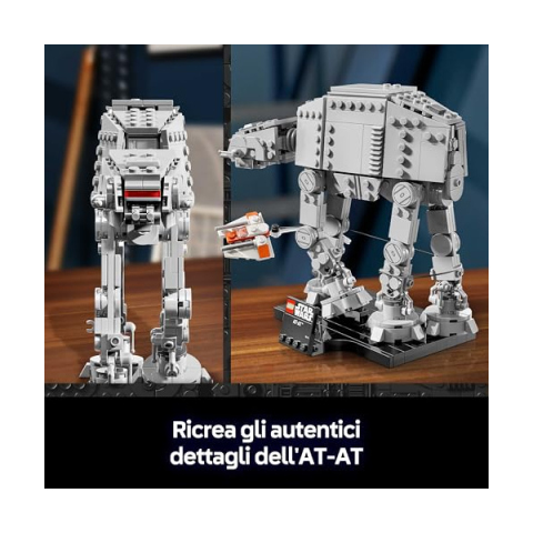 LEGO Star Wars AT-AT 75440 – Modellino Scala Media con Snowspeeder