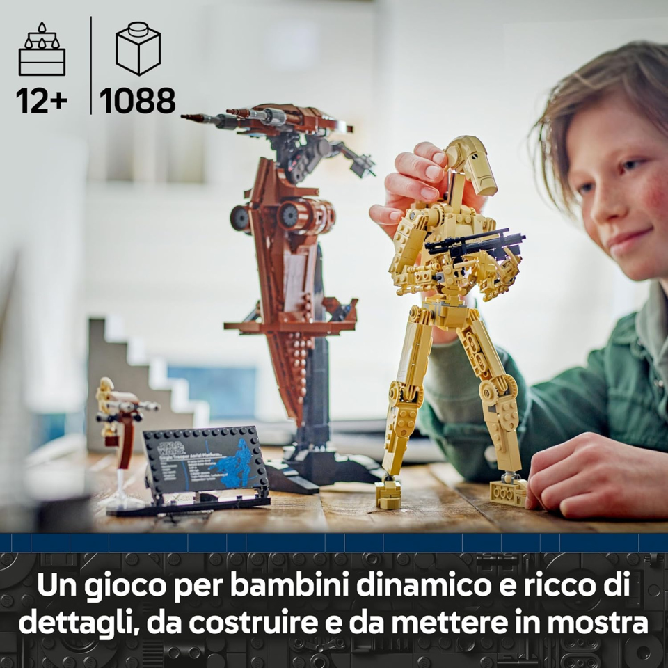 LEGO Star Wars Battle Droid con STAP – Action Figure da Costruzione