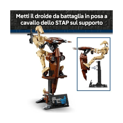 LEGO Star Wars Battle Droid con STAP – Action Figure da Costruzione