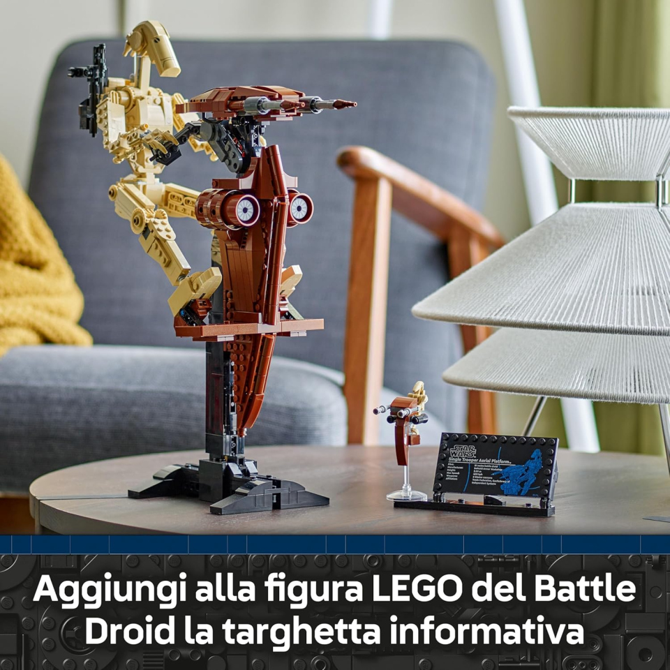 LEGO Star Wars Battle Droid con STAP – Action Figure da Costruzione