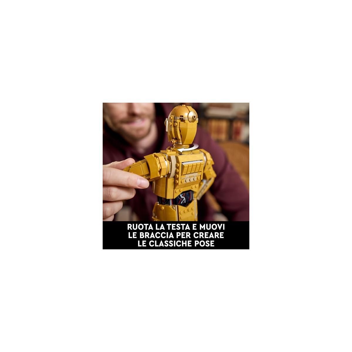 LEGO Star Wars C-3PO 75398 – Modellino Droide da Costruire e Esporre