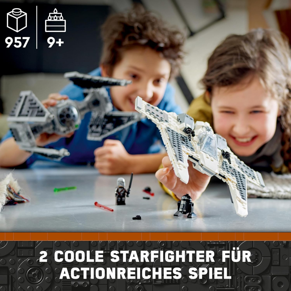 LEGO Star Wars Fang Fighter Mandaloriano vs TIE Interceptor 75348