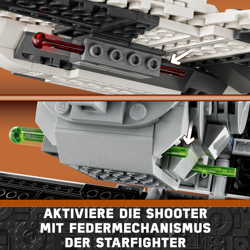 LEGO Star Wars Fang Fighter Mandaloriano vs TIE Interceptor 75348