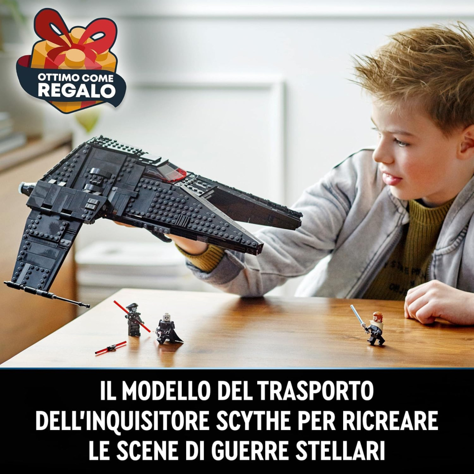 LEGO Star Wars Trasporto Inquisitore Scythe 75336 con 4 Minifigure