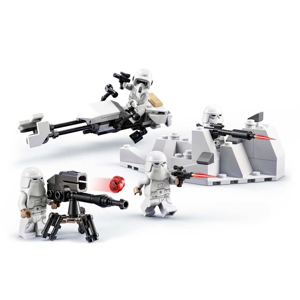 LEGO Star Wars Battle Pack Snowtrooper con Speeder Bike e Cannone E-Web