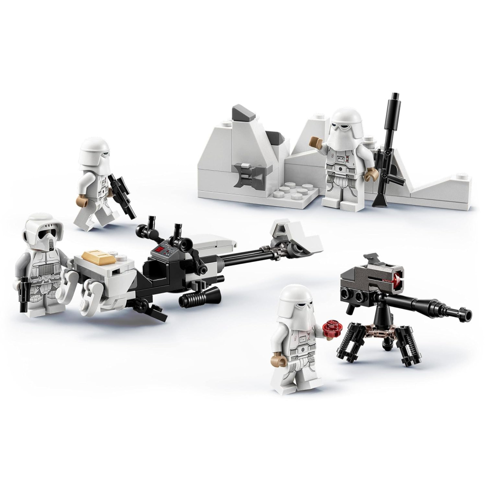 LEGO Star Wars Battle Pack Snowtrooper con Speeder Bike e Cannone E-Web