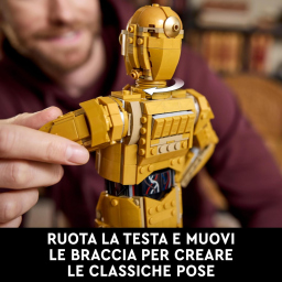 LEGO Star Wars C-3PO 75398 – Modellino Droide da Costruire e Esporre