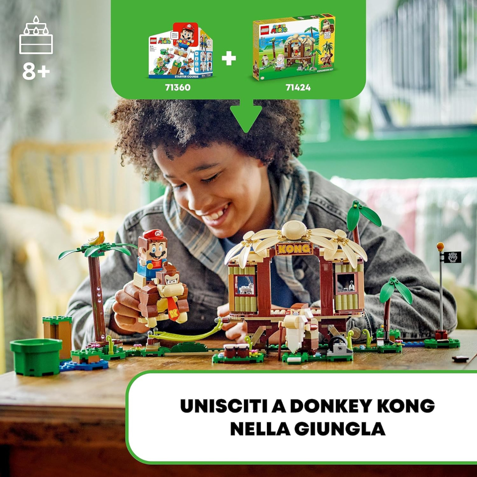 LEGO Super Mario Casa sull'Albero di Donkey Kong – Set di Espansione 555 Pezzi