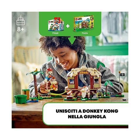 LEGO Super Mario Casa sull'Albero di Donkey Kong – Set di Espansione 555 Pezzi
