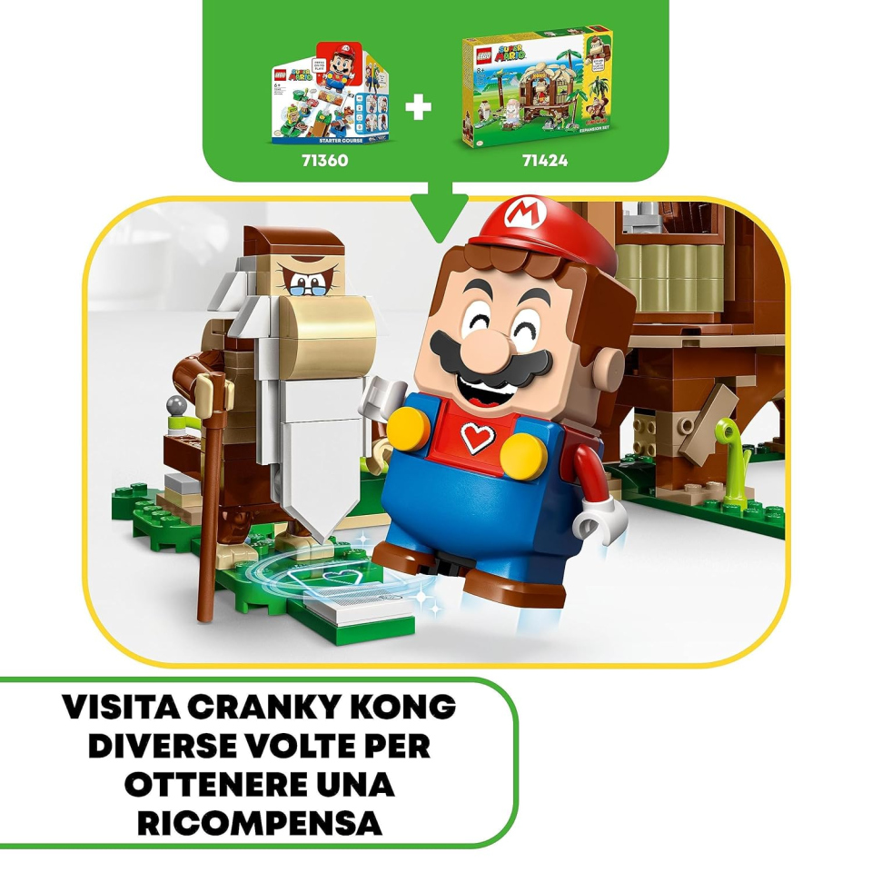 LEGO Super Mario Casa sull'Albero di Donkey Kong – Set di Espansione 555 Pezzi