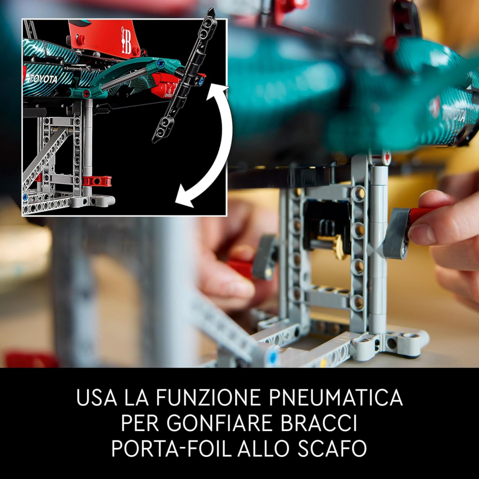 LEGO Technic Emirates Team New Zealand AC75 – Barca a Vela da Costruire per Adulti