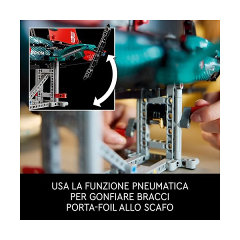 LEGO Technic Emirates Team New Zealand AC75 – Barca a Vela da Costruire per Adulti