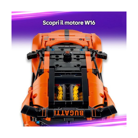 LEGO Technic Bugatti Chiron Pur Sport – Modello da costruire 42222