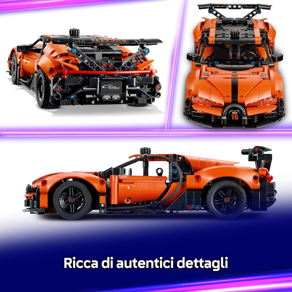 LEGO Technic Bugatti Chiron Pur Sport – Modello da costruire 42222