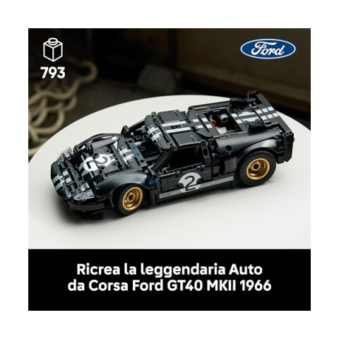 LEGO Technic Ford GT40 MKII 1966 – Modellino da Collezione per Adulti