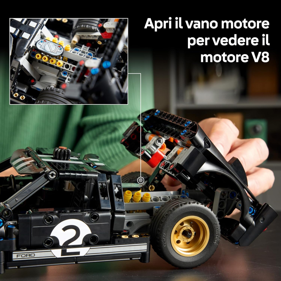 LEGO Technic Ford GT40 MKII 1966 – Modellino da Collezione per Adulti