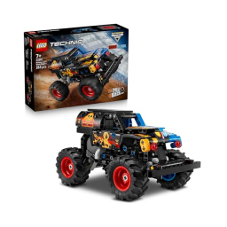 LEGO Technic Monster Jam Grave Digger Fuoco e Ghiaccio – Set Pull-Back 42219