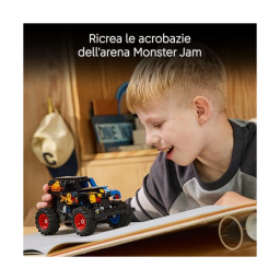 LEGO Technic Monster Jam Grave Digger Fuoco e Ghiaccio – Set Pull-Back 42219