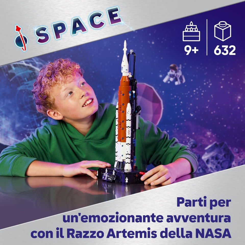LEGO Technic Razzo NASA Artemis con Sistema di Lancio