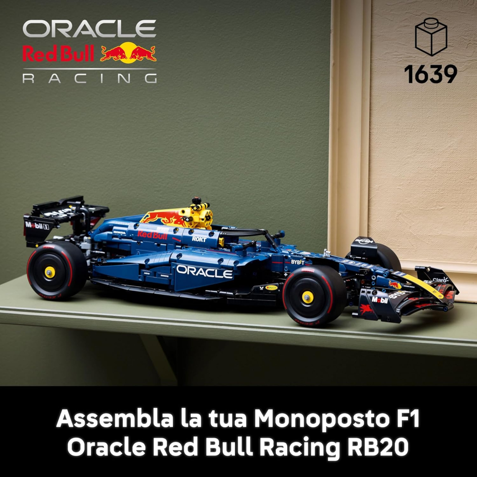 LEGO Technic Monoposto Red Bull Racing RB20 F1 in Scala 1:8