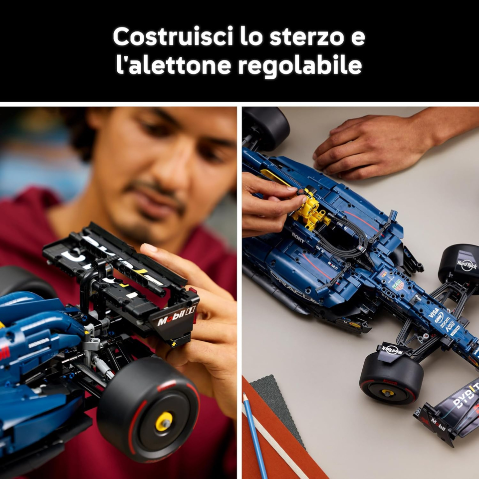 LEGO Technic Monoposto Red Bull Racing RB20 F1 in Scala 1:8