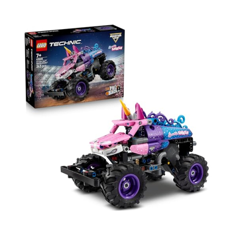 LEGO Technic Monster Jam Sparkle Smash 42220 – Camion Unicorno a Retrocarica