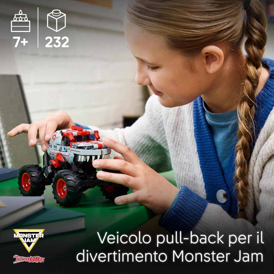 LEGO Technic ThunderROARus 42200 – Monster Truck Pull-Back