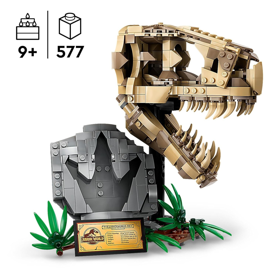 LEGO Jurassic World Teschio di T. Rex – Fossile da Costruire 76964