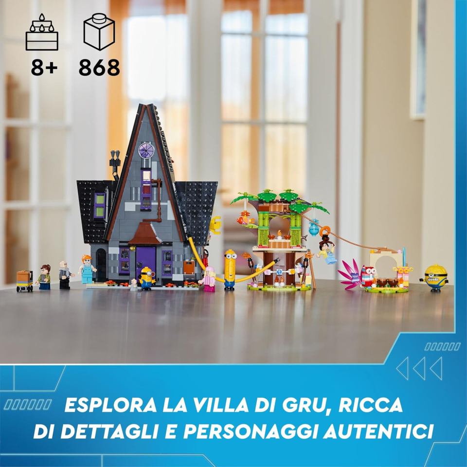 LEGO Cattivissimo Me – Villa di Gru con Minions e Casetta sull'Albero
