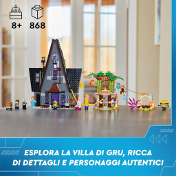 LEGO Cattivissimo Me – Villa di Gru con Minions e Casetta sull'Albero