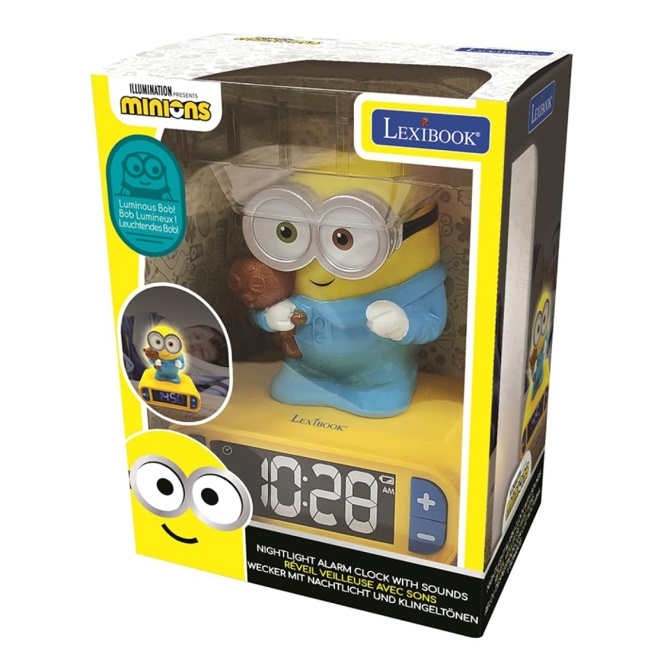 Lexibook Minions sveglia digitale con Bob luminoso