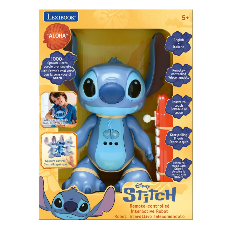 Lexibook Stitch giocattolo interattivo bilingue e programmabile