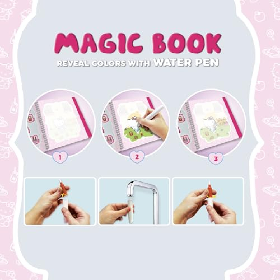 Libro Magico ad Acqua Hello Kitty – Lisciani, da 3 Anni
