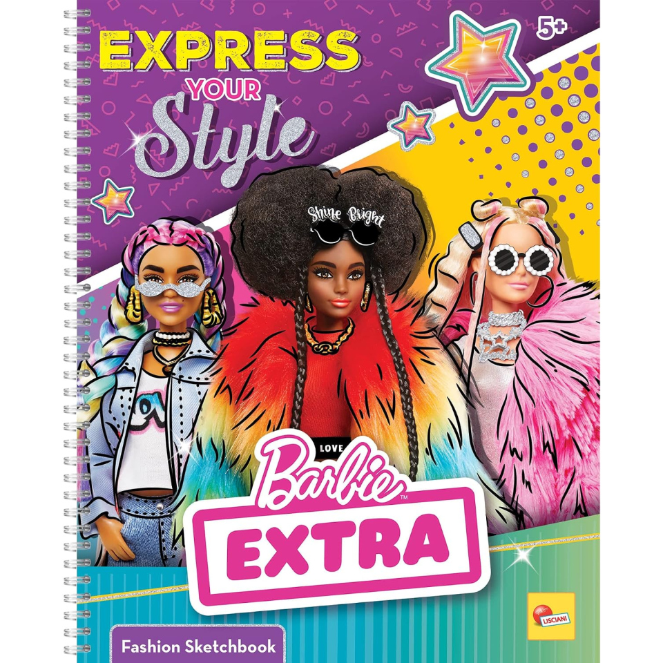Lisciani Barbie album da disegno con adesivi