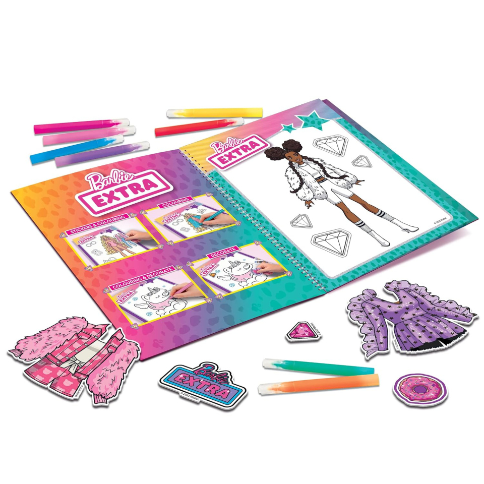 Lisciani Barbie album da disegno con adesivi